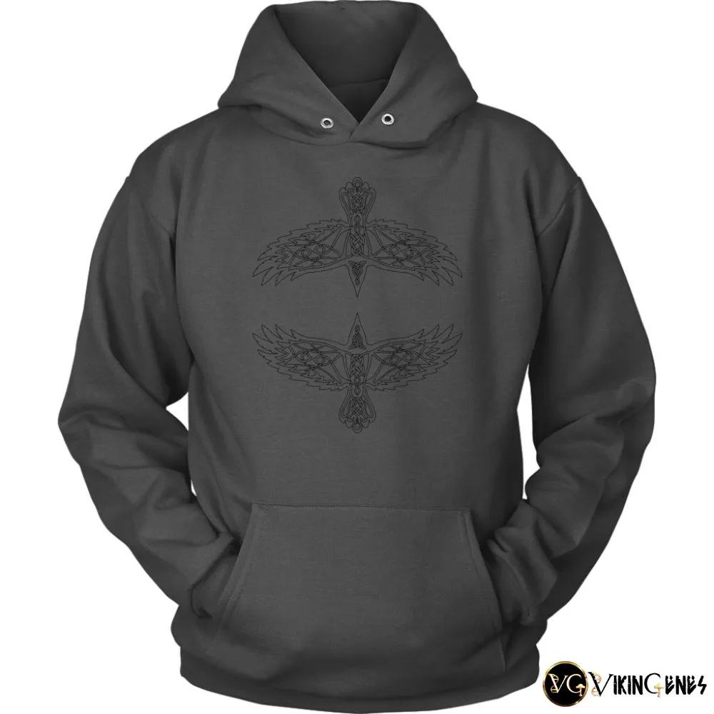 Odin's Ravens Hugin & Munin Hoodie