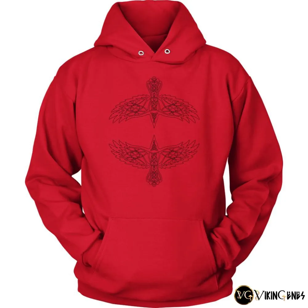 Odin's Ravens Hugin & Munin Hoodie