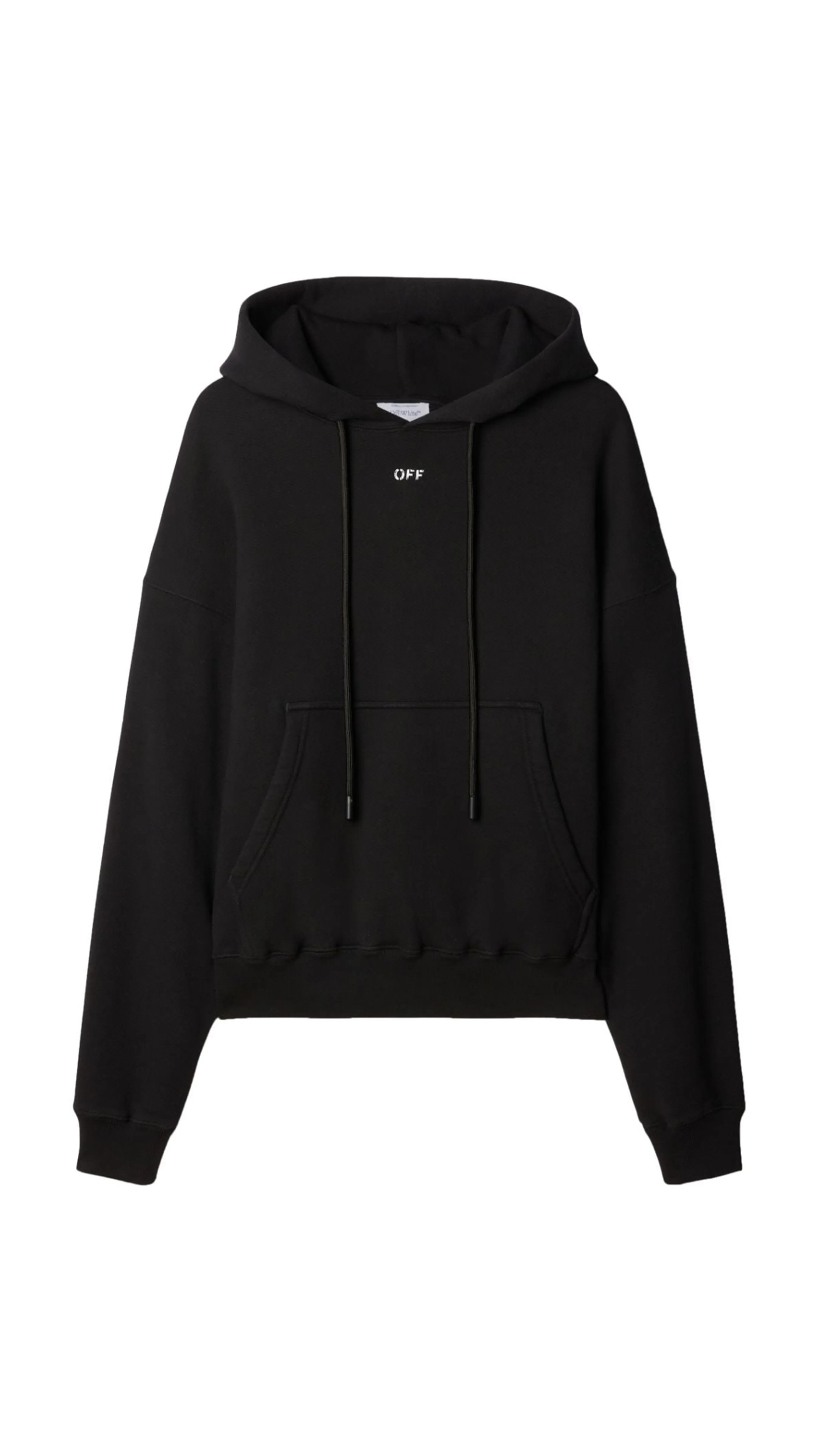 Off Stamp Skate Hoodie - Black