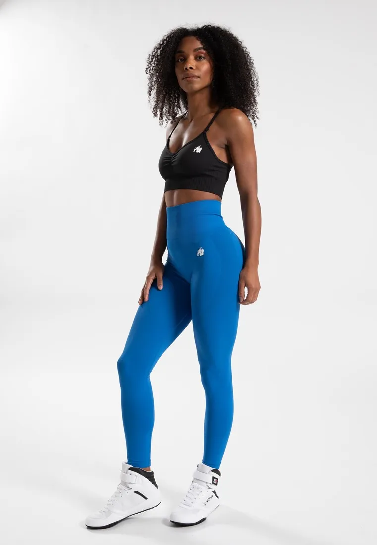 Olivia Seamless Leggings - Blue- M/L Gorilla Wear