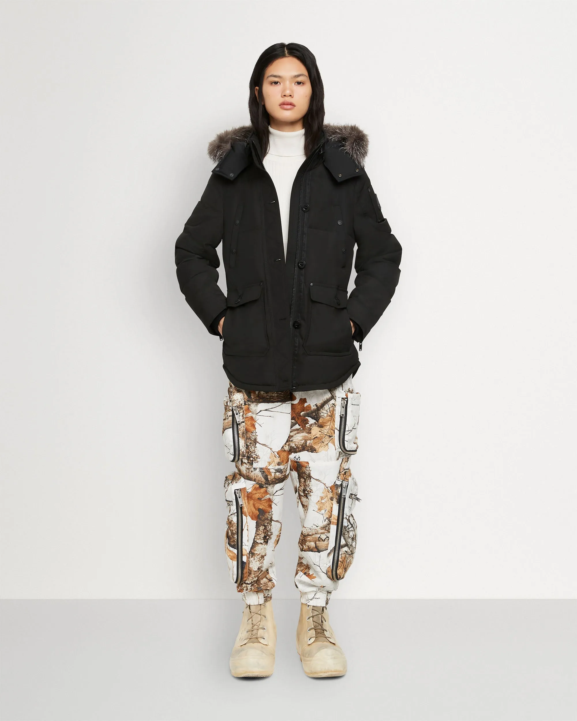 ONYX ANGUILLE JACKET SHEARLING