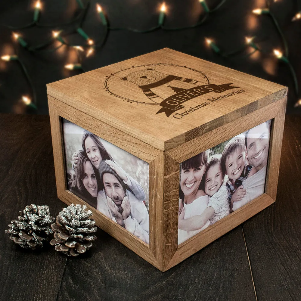 Personalised Polar Bear Christmas Memory Box