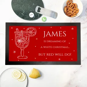 Personalised Wine Pun Bar Mat