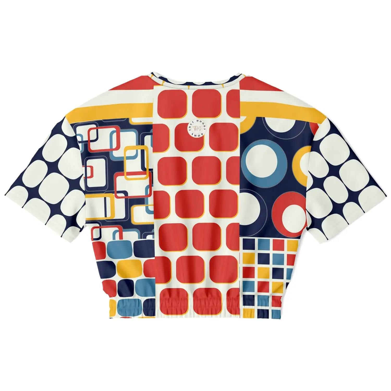 Primary Skool Short Sleeve Cropped Eco-Poly Sweater