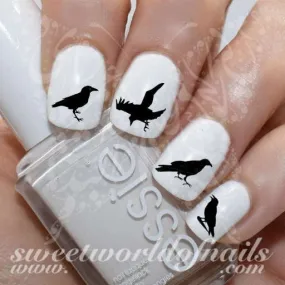 Raven Nail Art Nail Water Decals Transfers Wraps