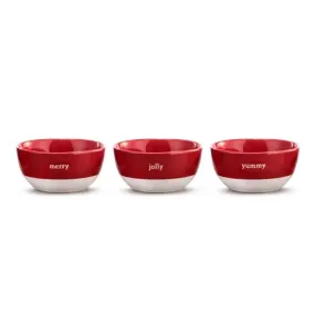 Red & White Dipping Bowls In Assorted Styles