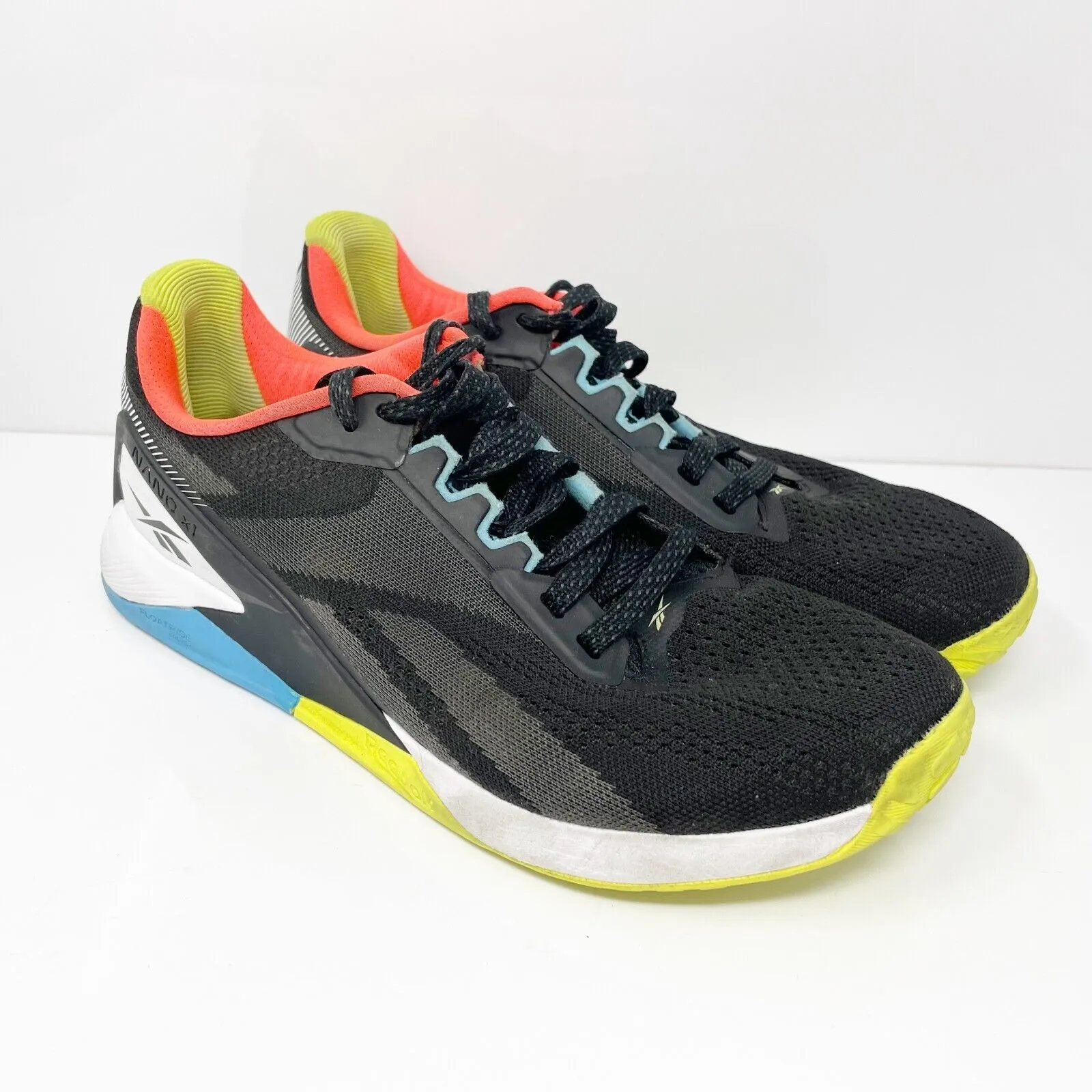 Reebok Mens Nano X1 GX2801 Black Running Shoes Sneakers Size 10