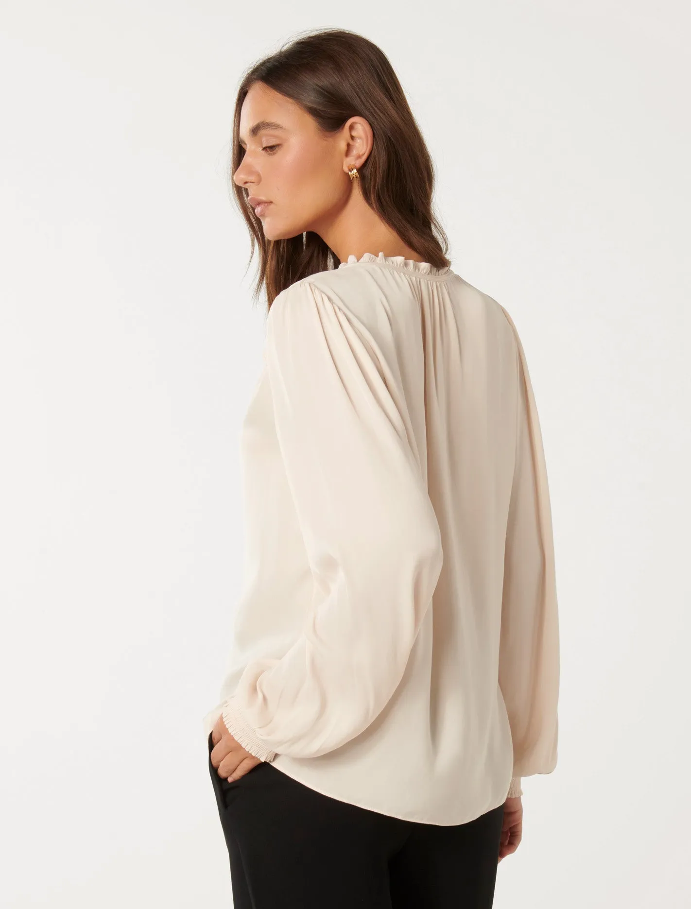 Reese Ruched Shoulder Top