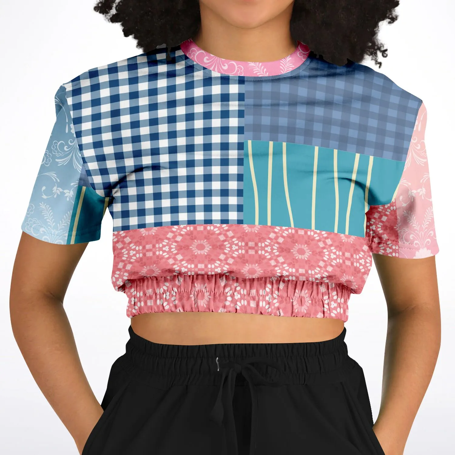 Rehoboth Short Sleeve Cropped Eco-Poly Sweater