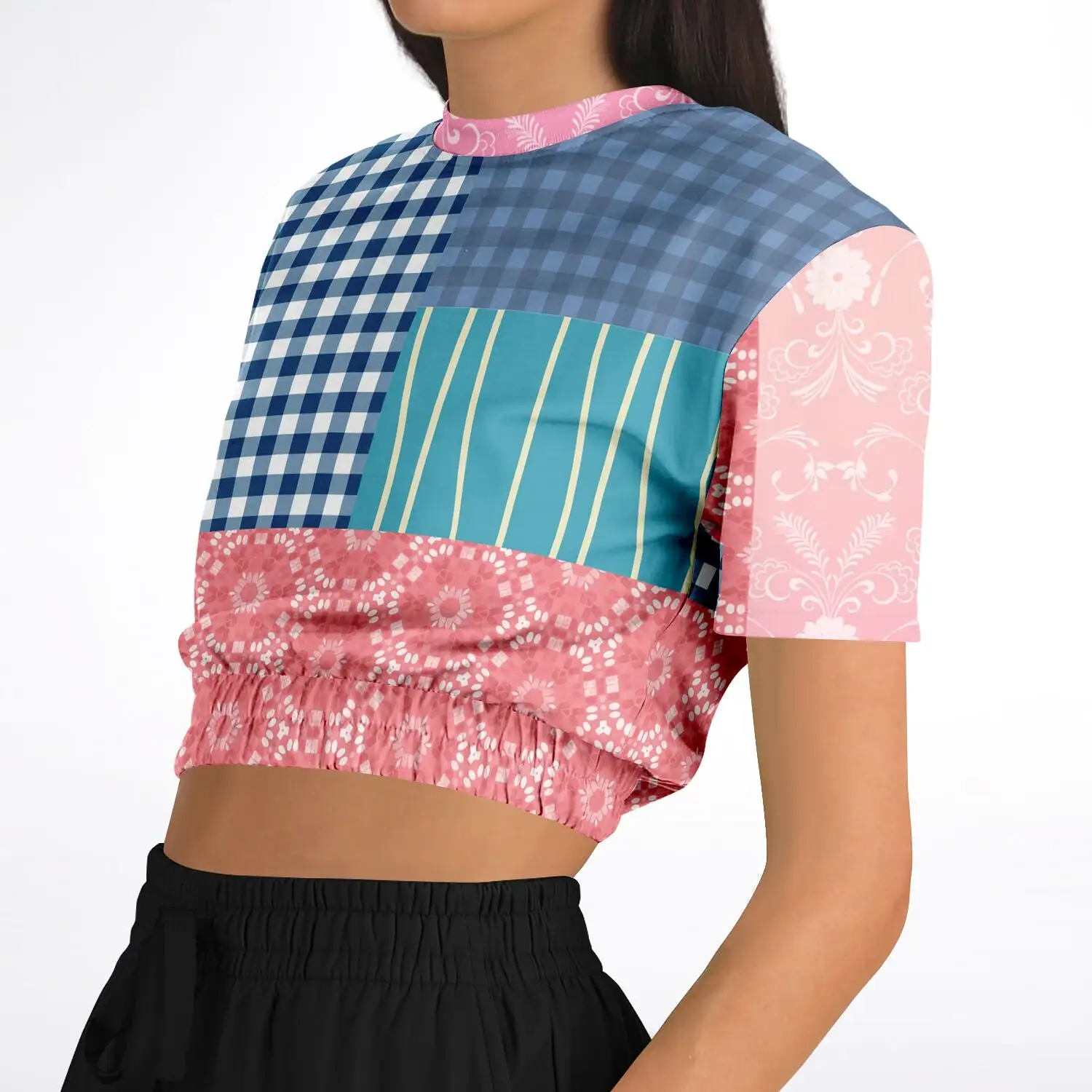 Rehoboth Short Sleeve Cropped Eco-Poly Sweater