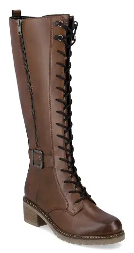 Remonte D1A74-22 Womens Leather Knee High Boot