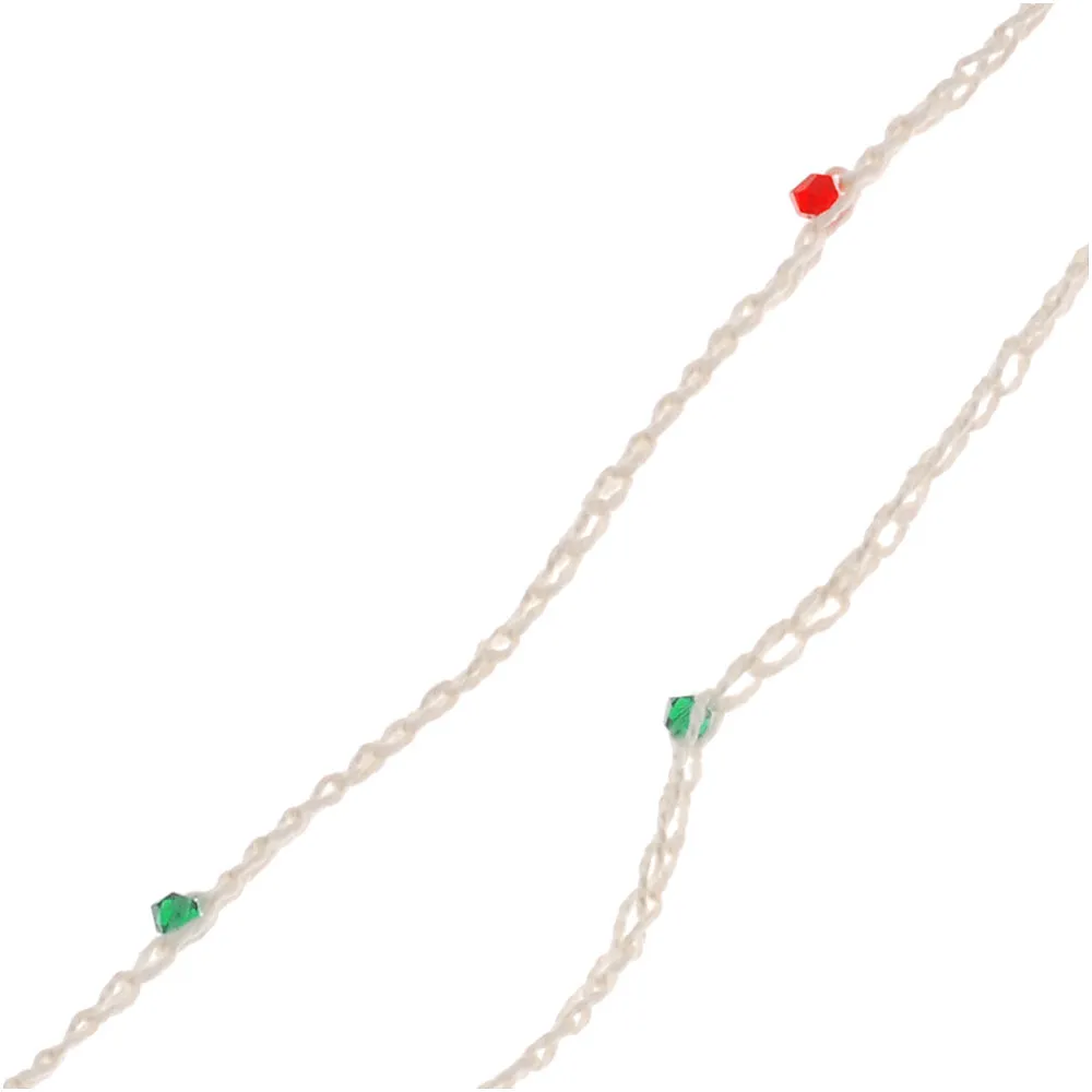 Retired - Beaded Crochet Christmas Tree Garland