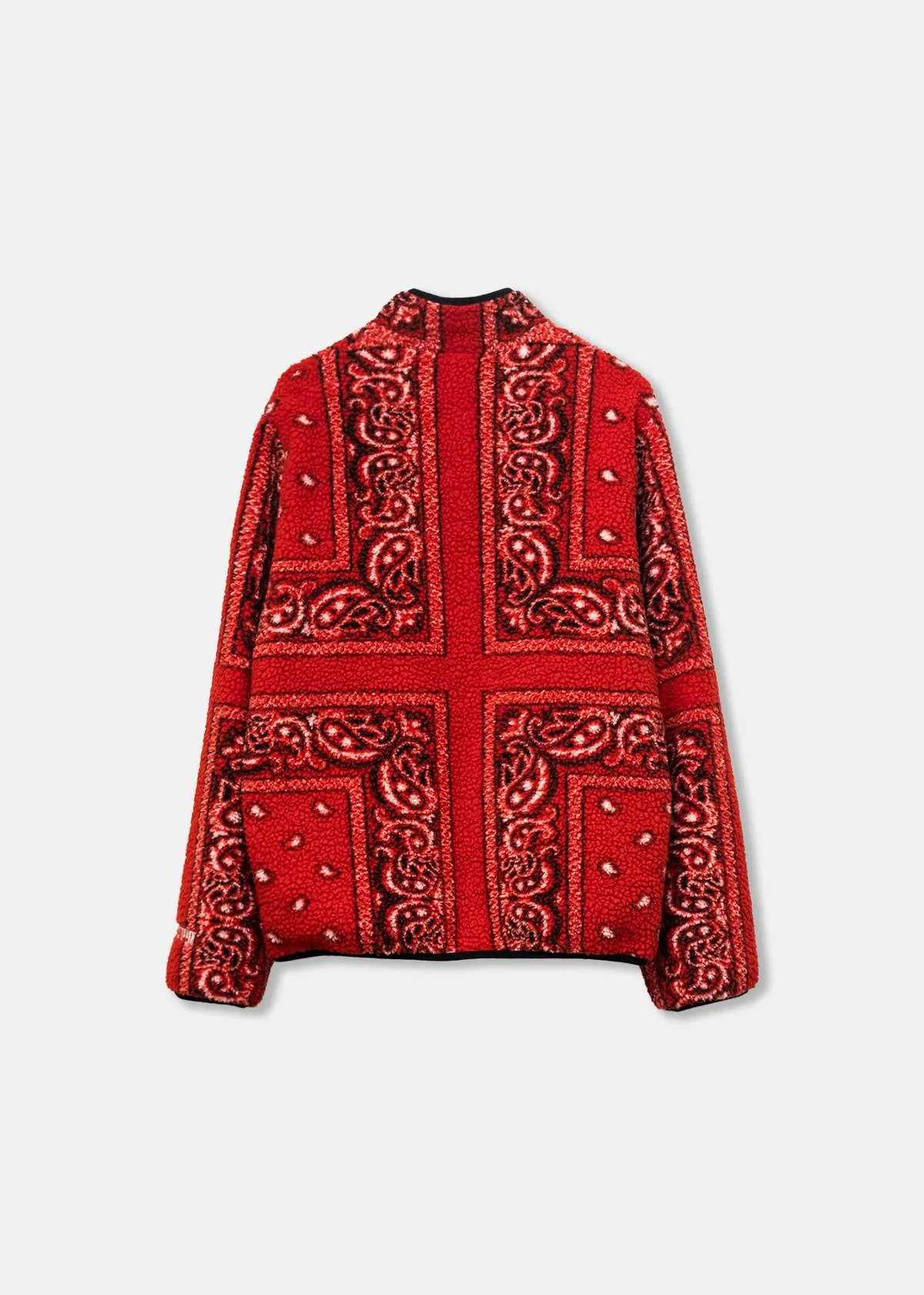 Reversible Bandana Fleece Jacket - Red