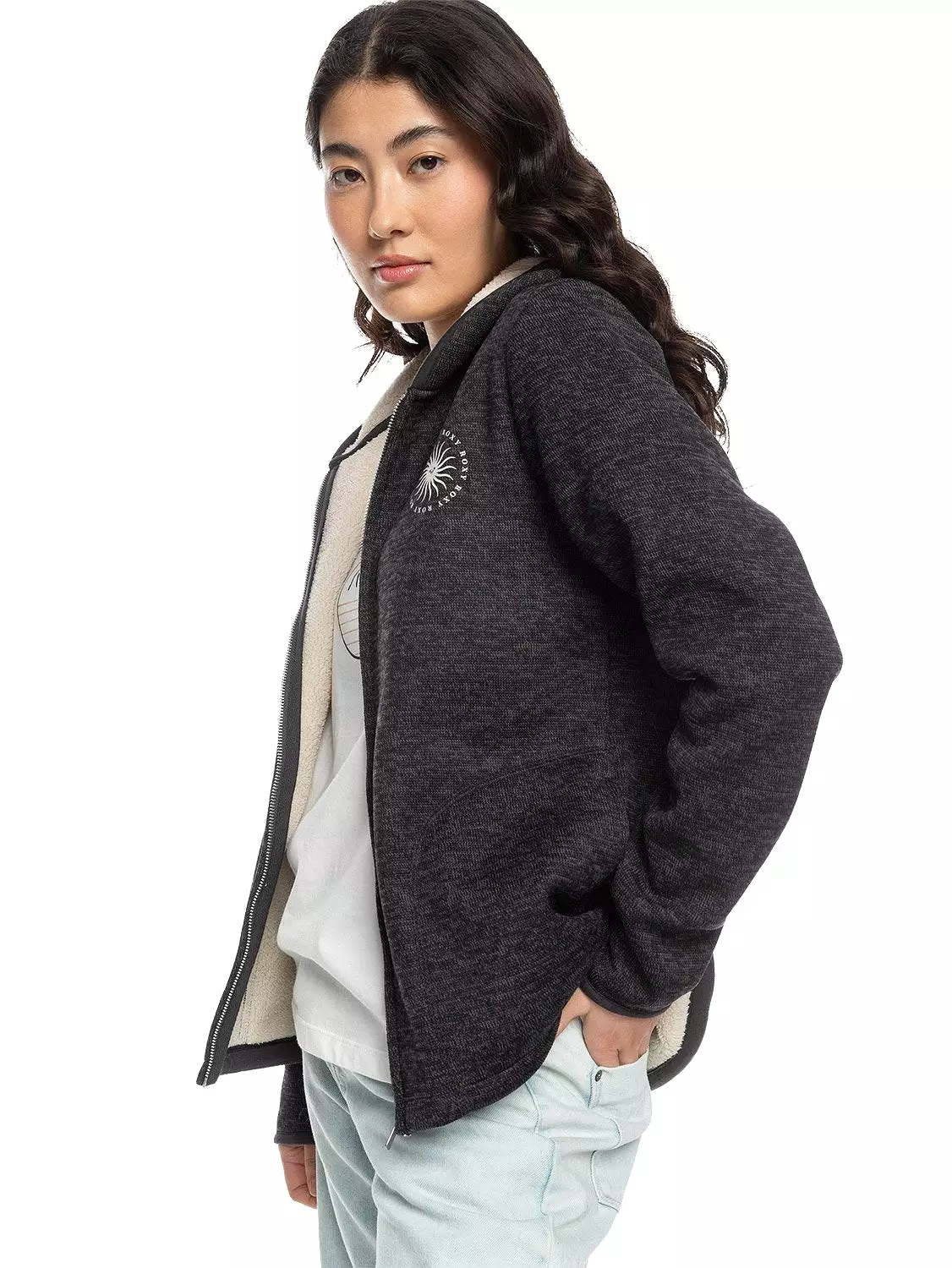 Roxy Ladies Petal Fever Polar Fleece Hoodie