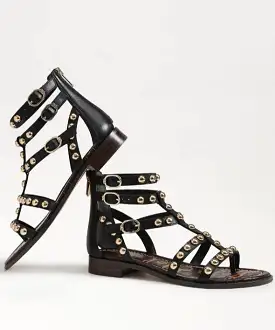 Sam Edelman Estella Studded Gladiator Sandal - Black