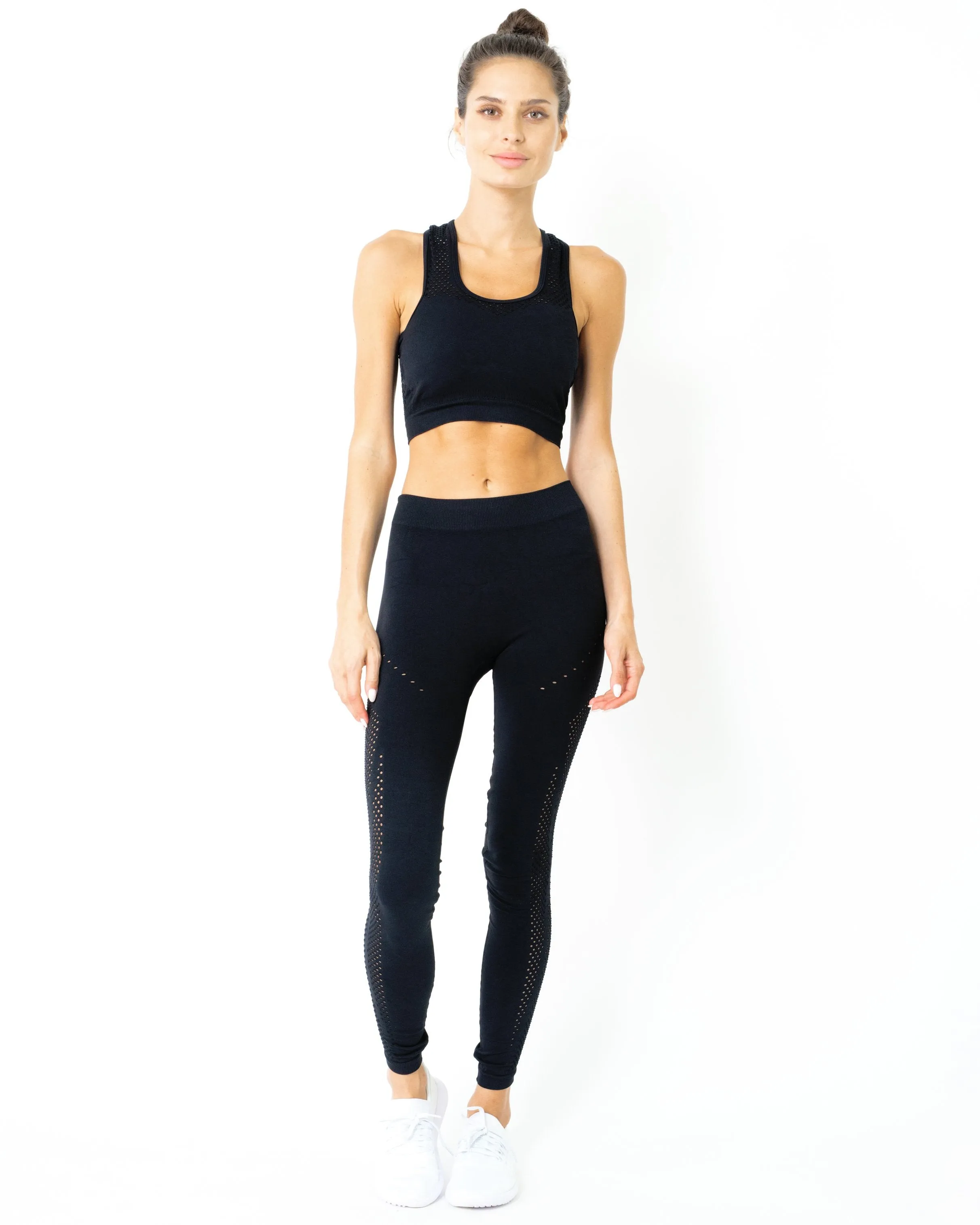 Savoy Active Milano Seamless Leggings - Black [MADE IN ITALY]