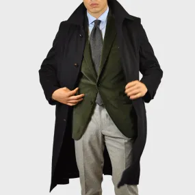 Schneiders Men's Loden Coat Hubertus Navy Blue