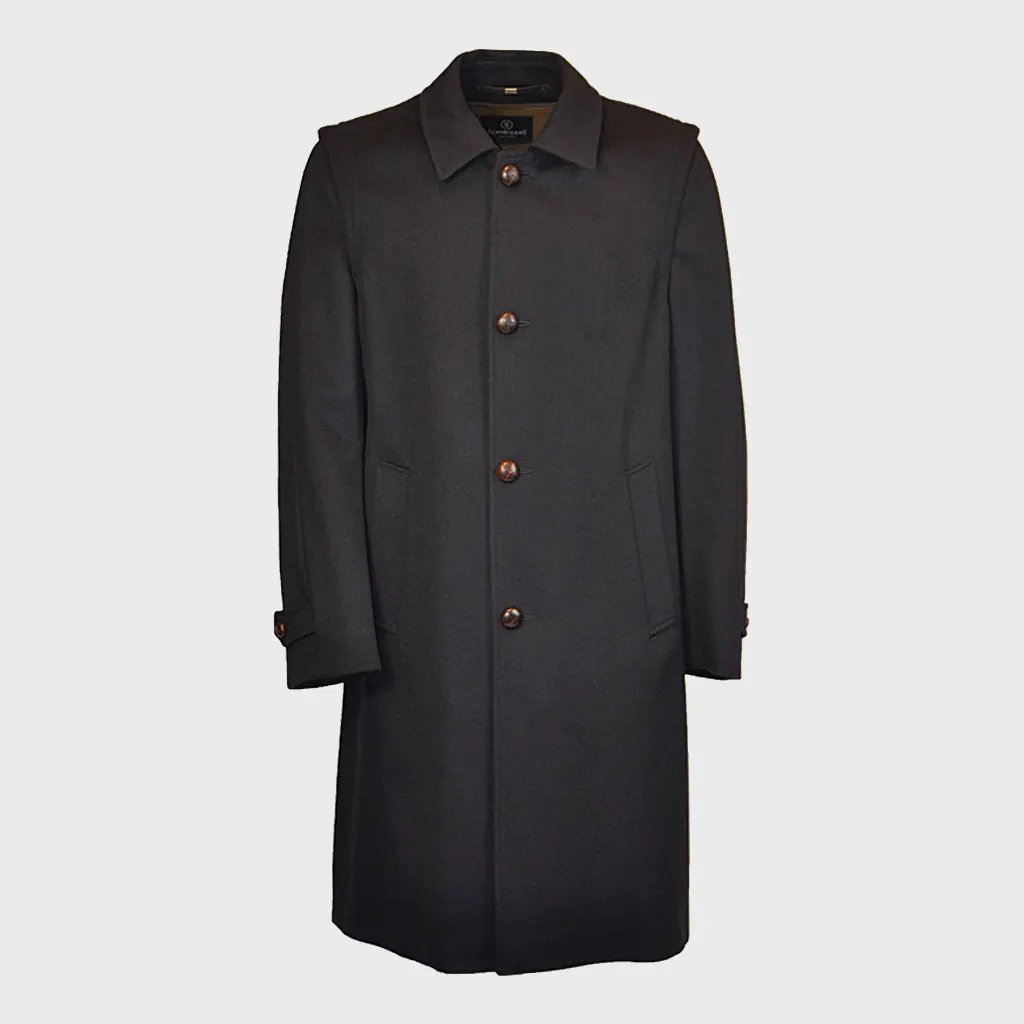 Schneiders Men's Loden Coat Hubertus Navy Blue