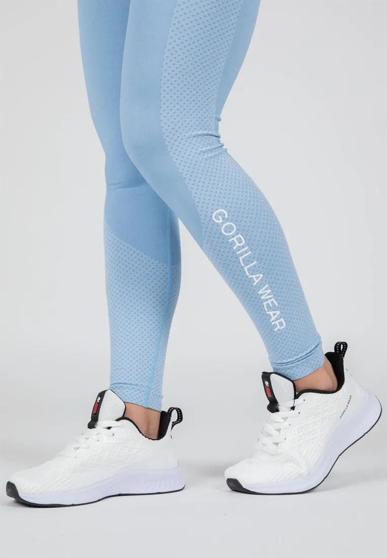 Selah Seamless Leggings - Light Blue - S/M Gorilla Wear