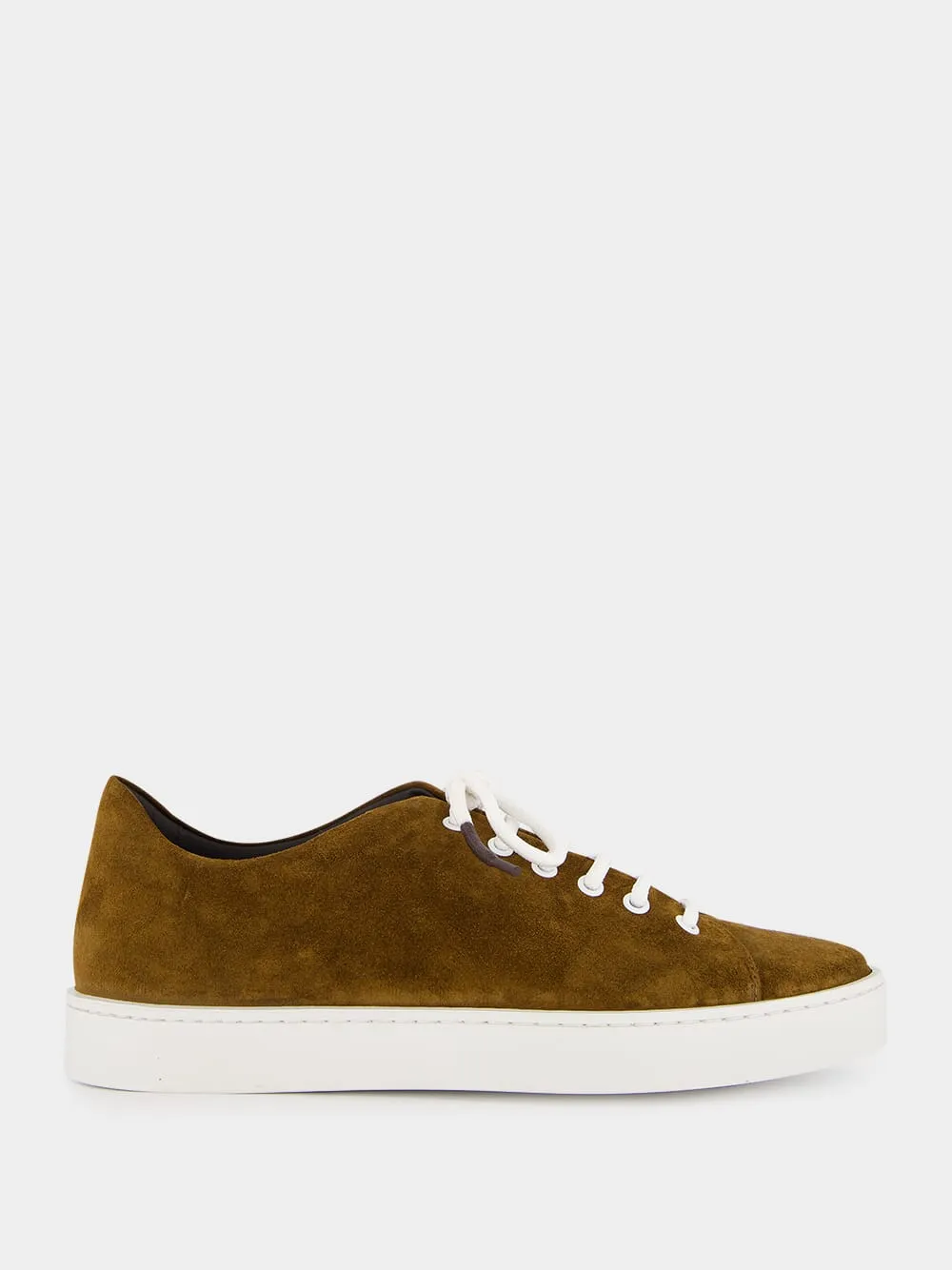 Semanado Brown Suede Low Cut Sneakers