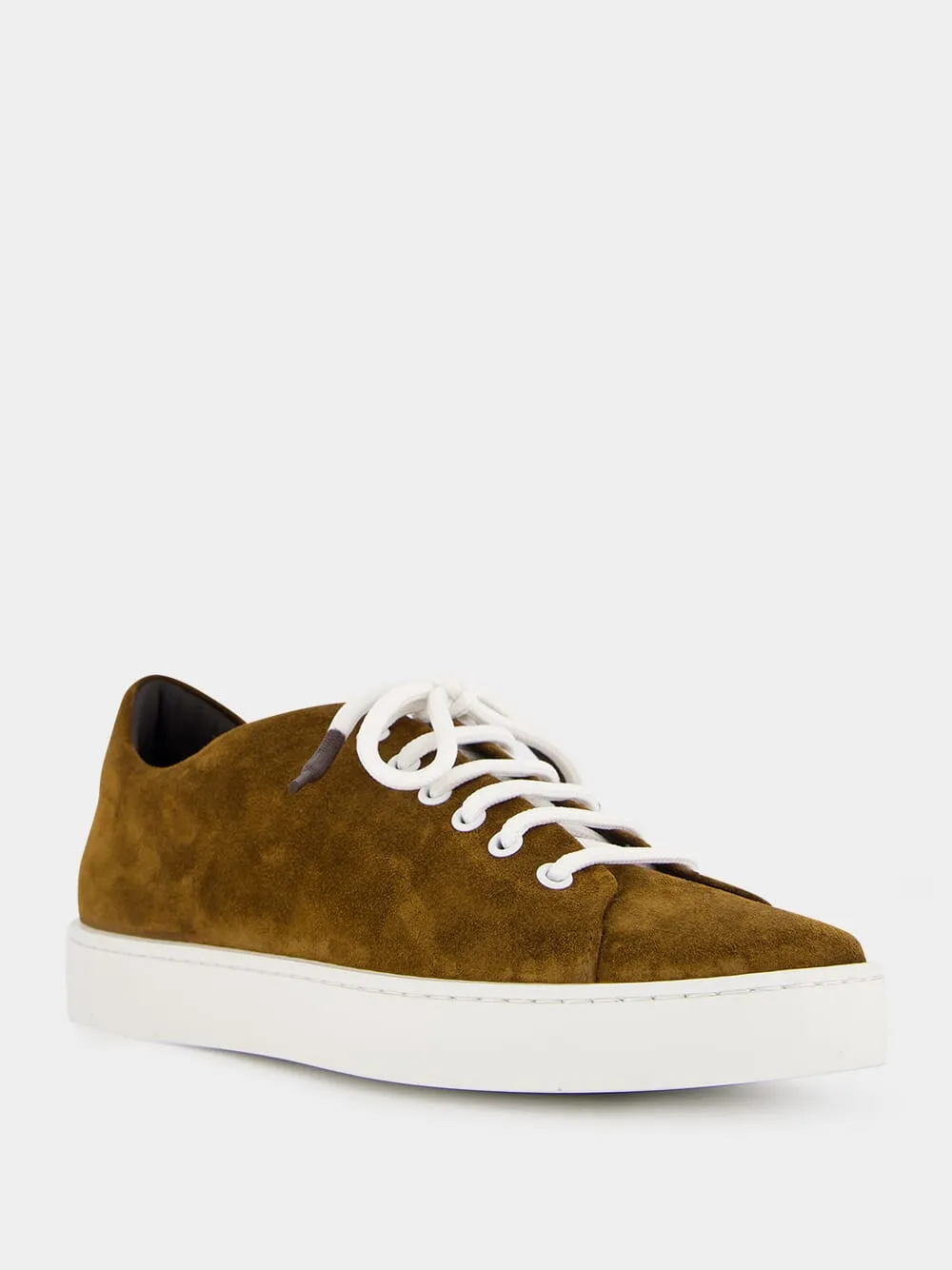 Semanado Brown Suede Low Cut Sneakers