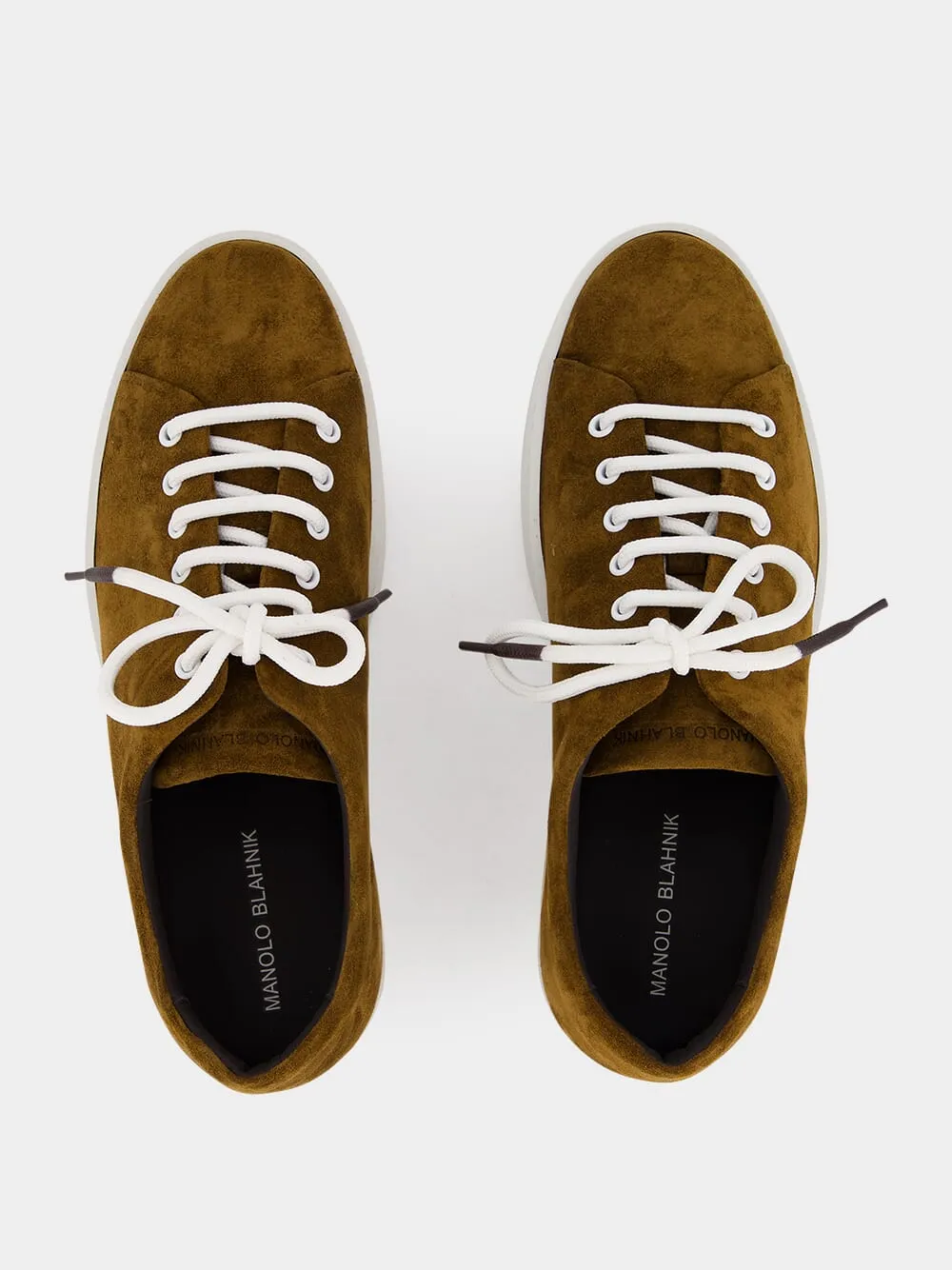 Semanado Brown Suede Low Cut Sneakers