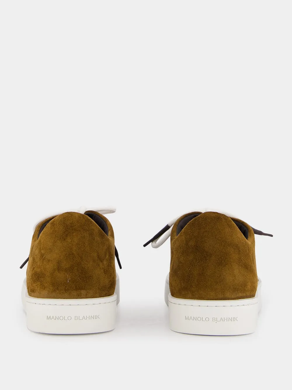 Semanado Brown Suede Low Cut Sneakers