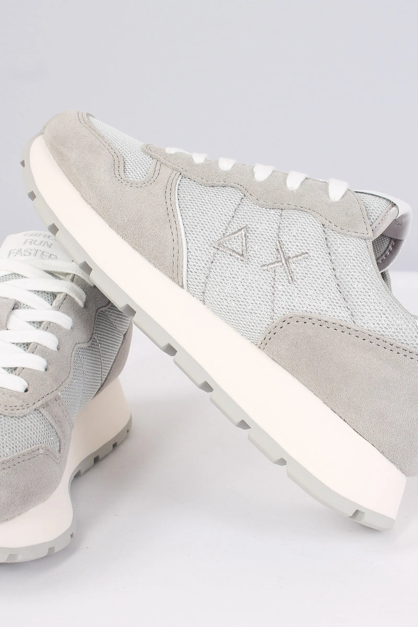 Sneaker Ally Glitter Textile Argento