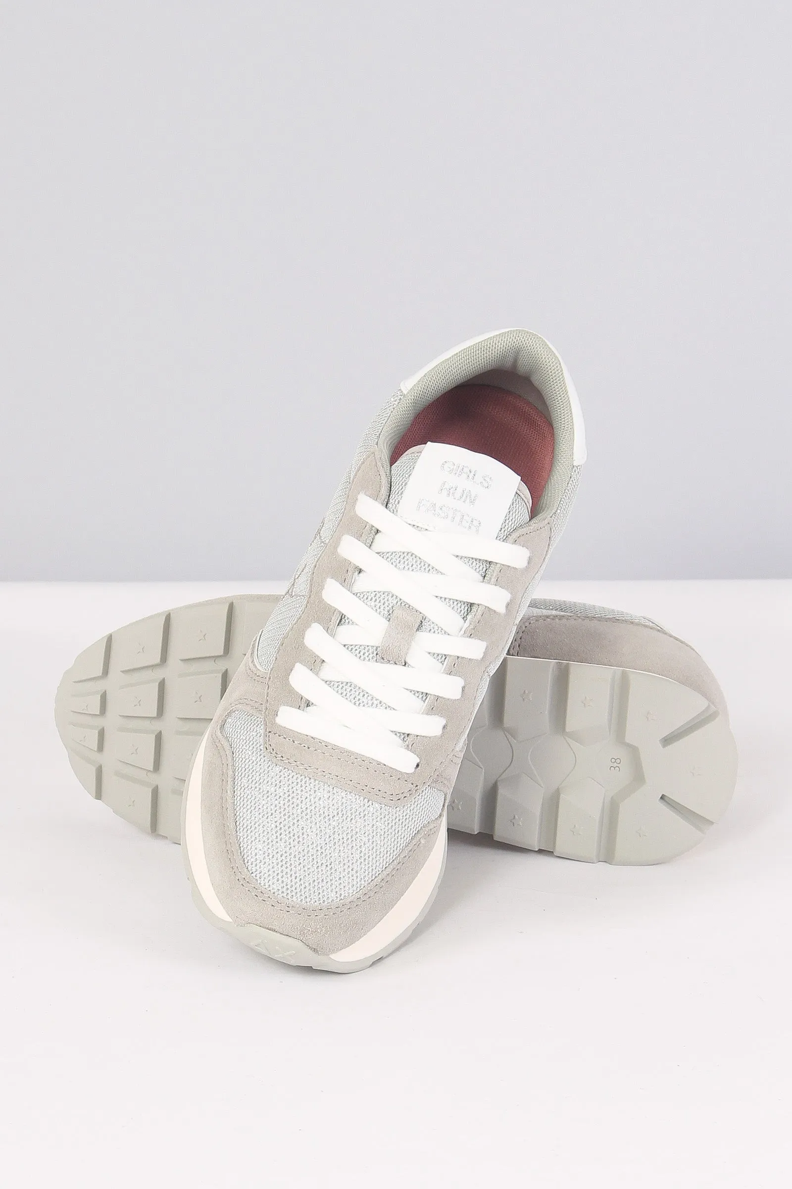 Sneaker Ally Glitter Textile Argento