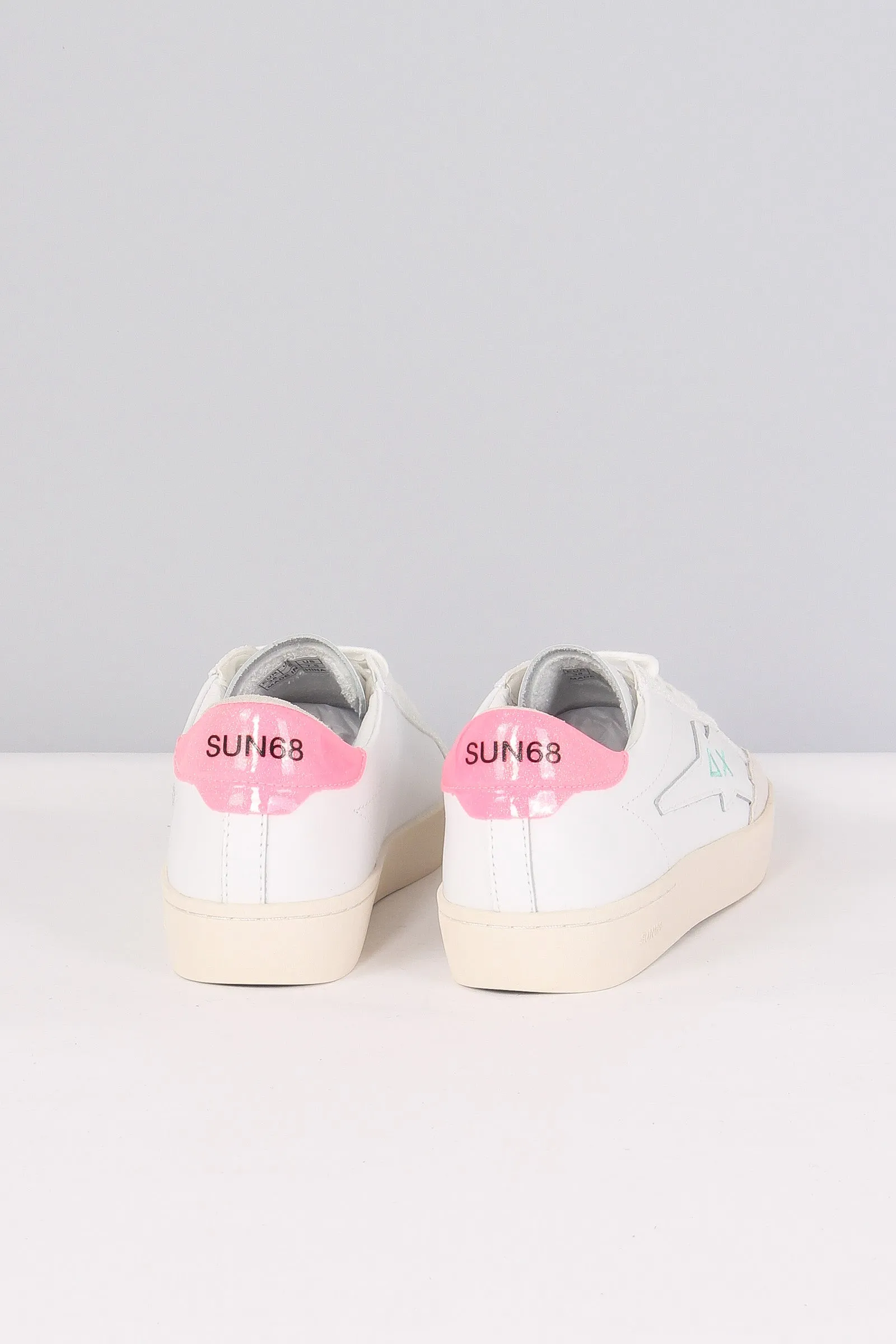 Sneaker Katy Leather Bianco/fuxia