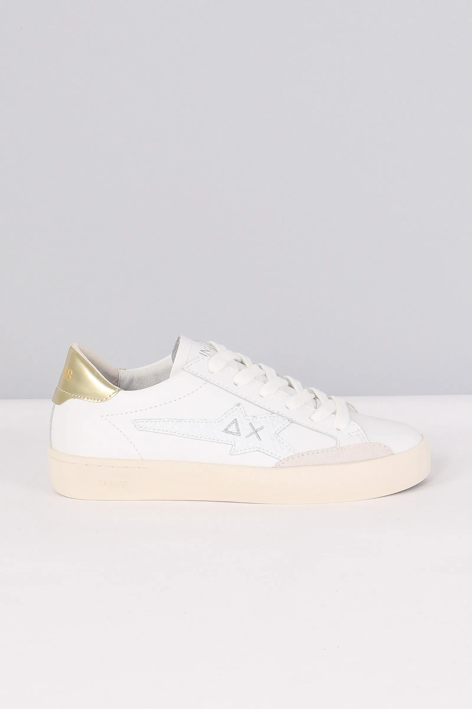 Sneaker Katy Leather Bianco/oro