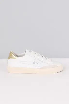 Sneaker Katy Leather Bianco/oro