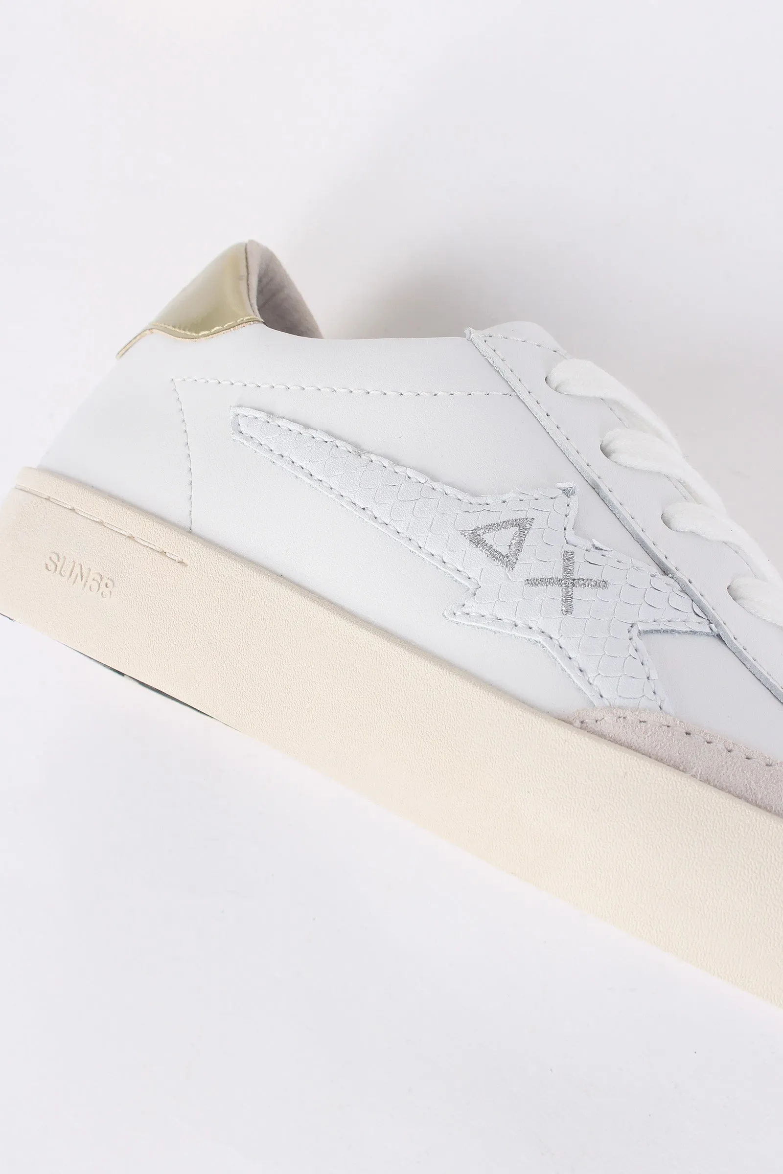 Sneaker Katy Leather Bianco/oro