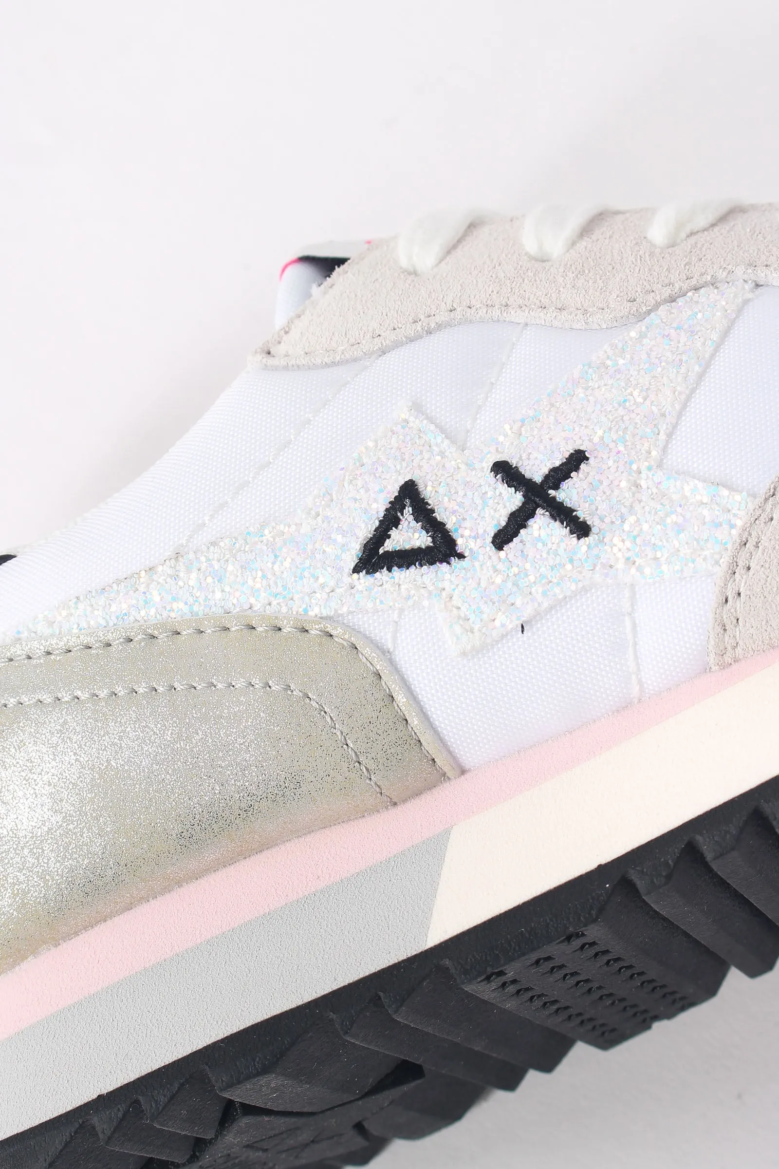 Sneaker Stargirl Glitter Logo Bianco