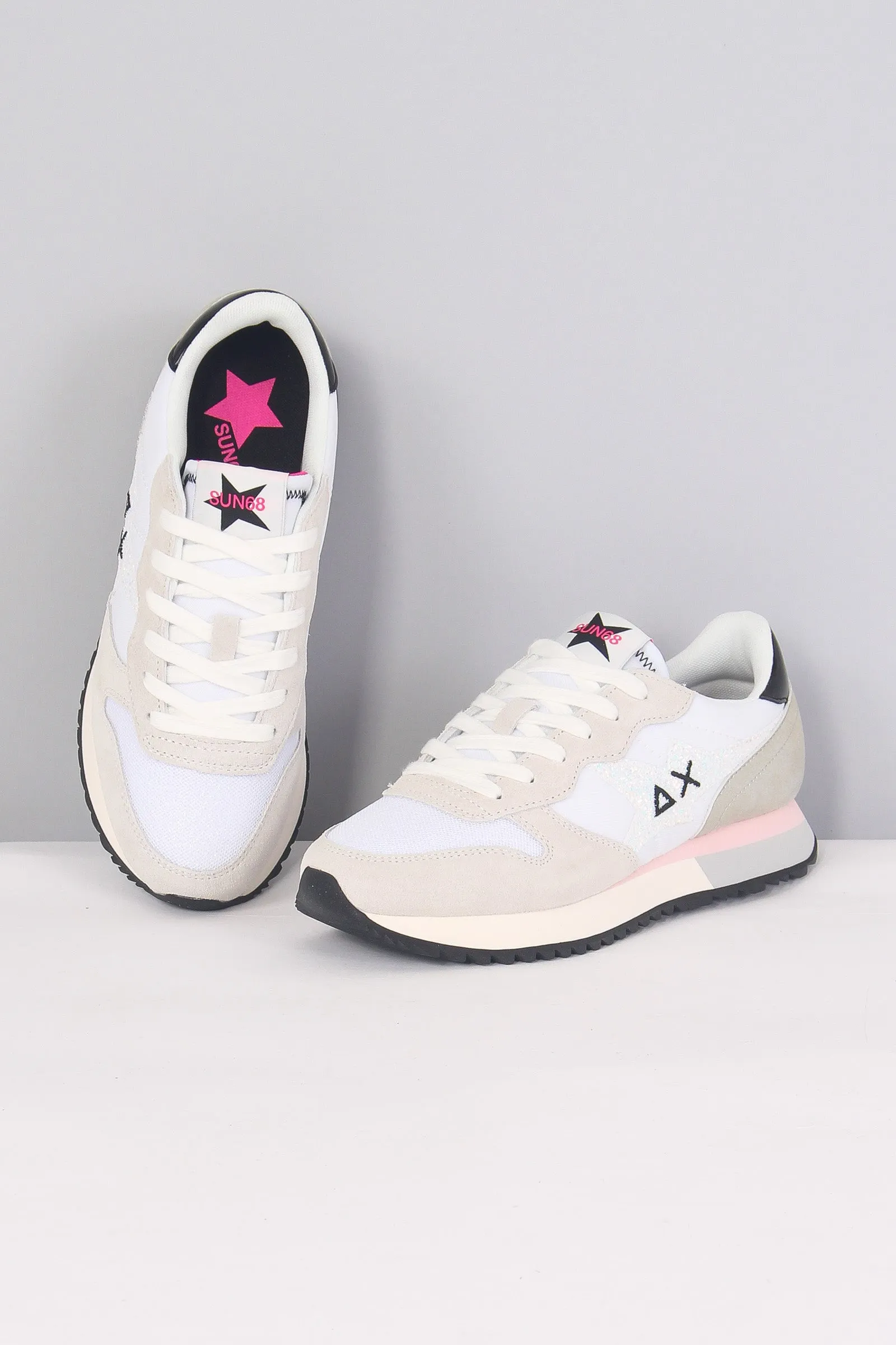 Sneaker Stargirl Glitter Logo Bianco