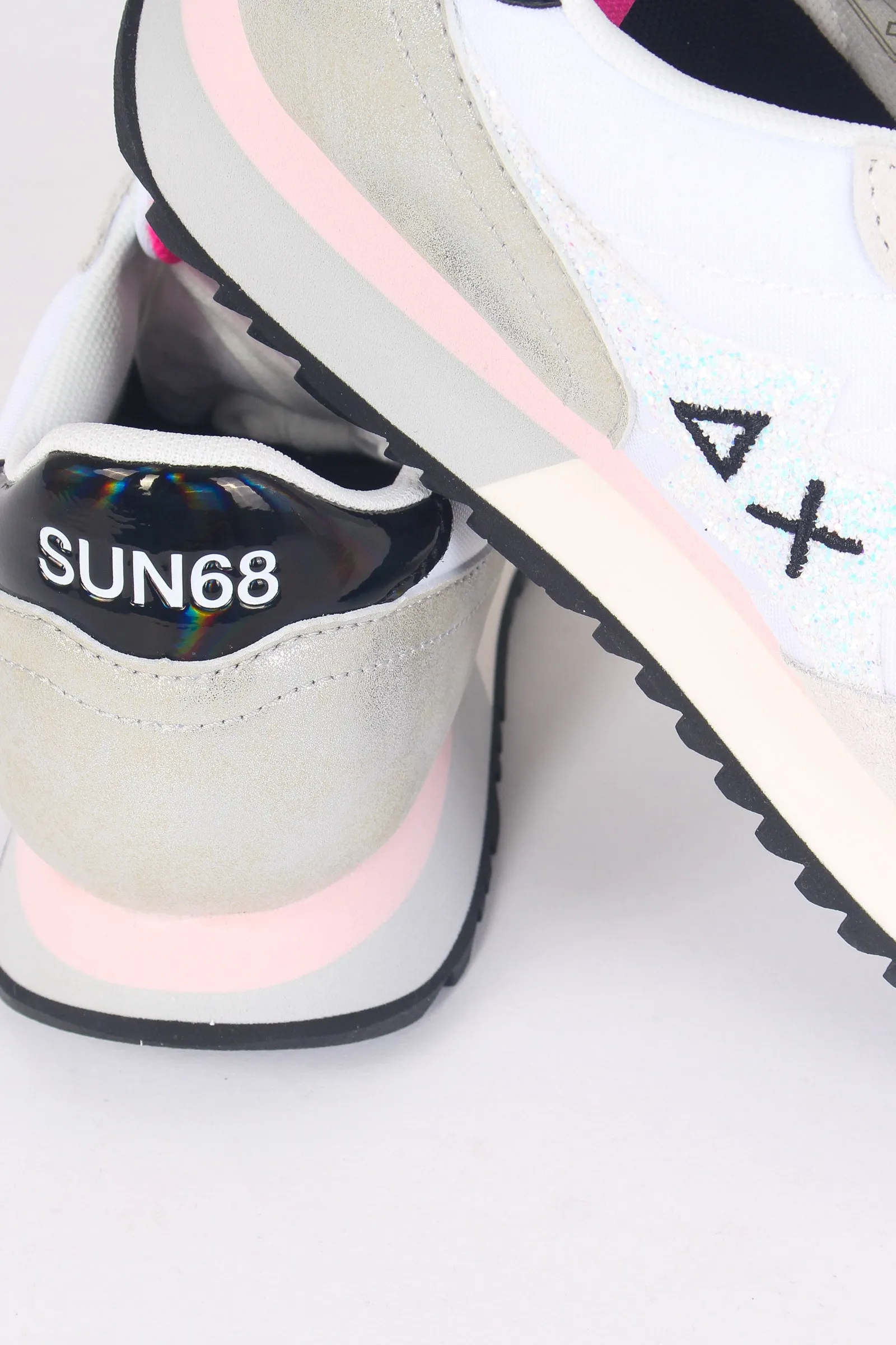 Sneaker Stargirl Glitter Logo Bianco