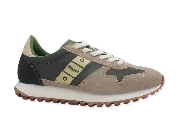 SNEAKERS UOMO BLAUER S3DAWSON02/NYS BEIGE/GREEN