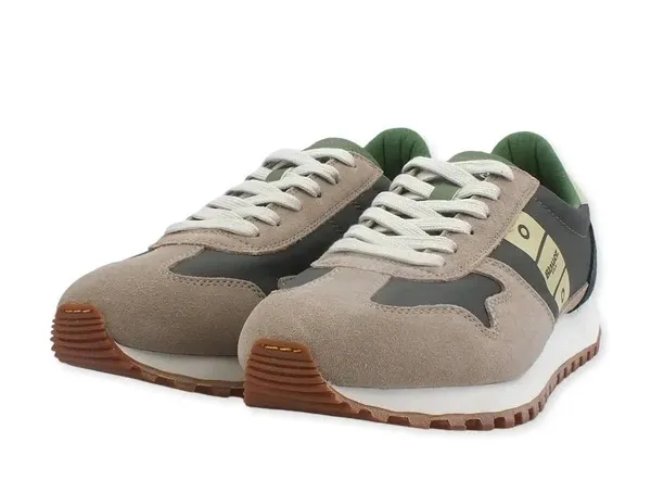 SNEAKERS UOMO BLAUER S3DAWSON02/NYS BEIGE/GREEN