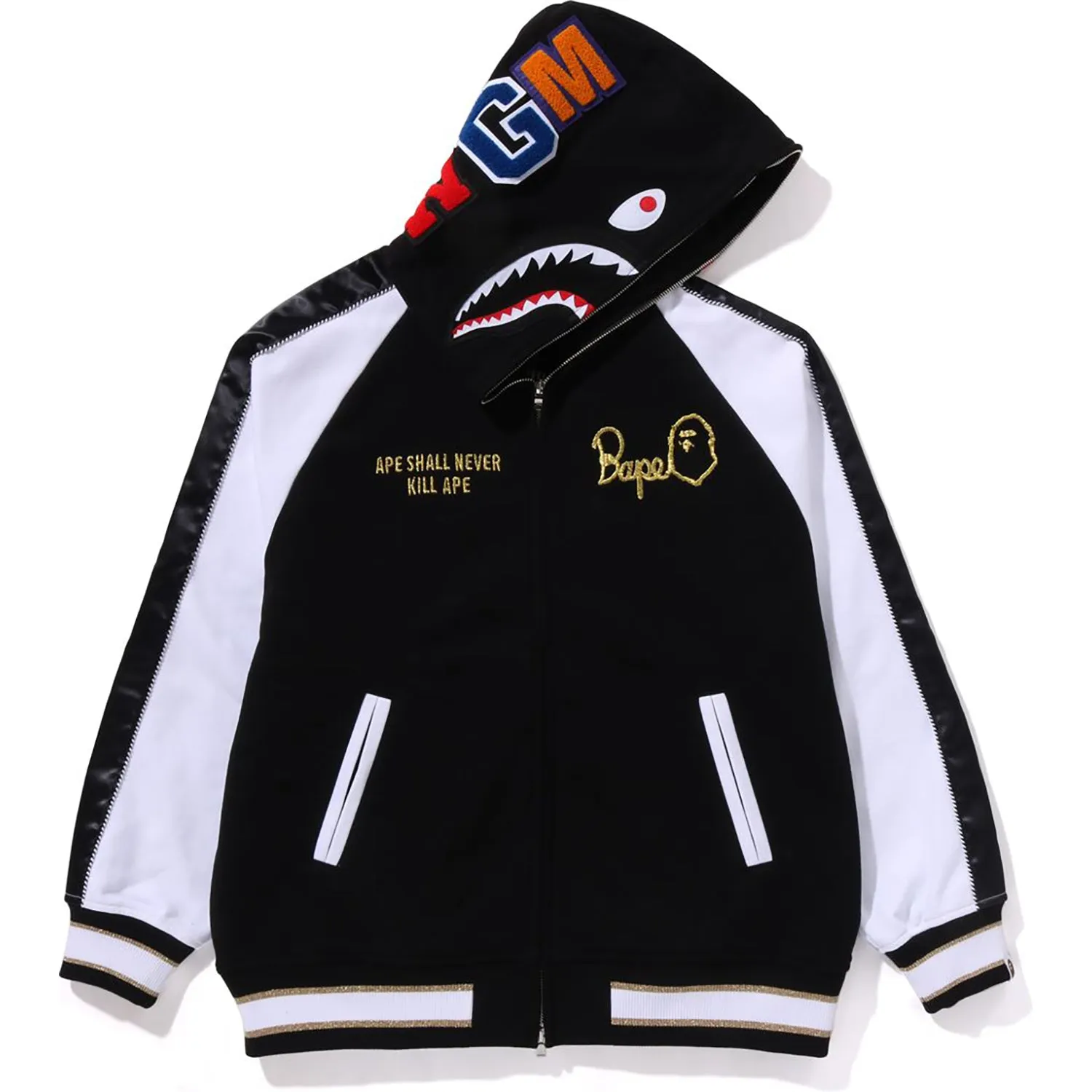 SOUVENIR SHARK ZIP HOODIE MENS