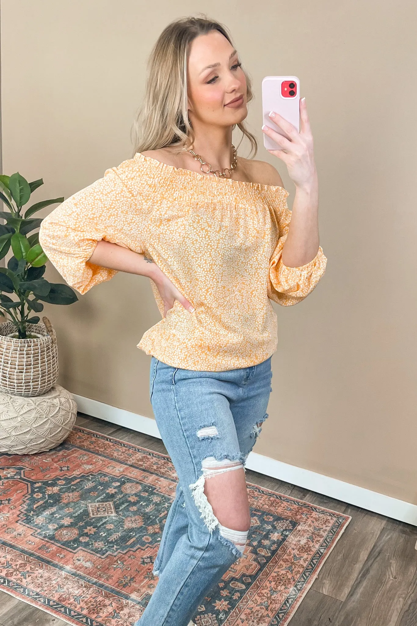 Sunshine Days Off The Shoulder Top