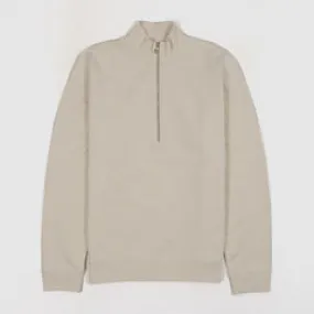 Sunspel Loopback Half Zip Sweater