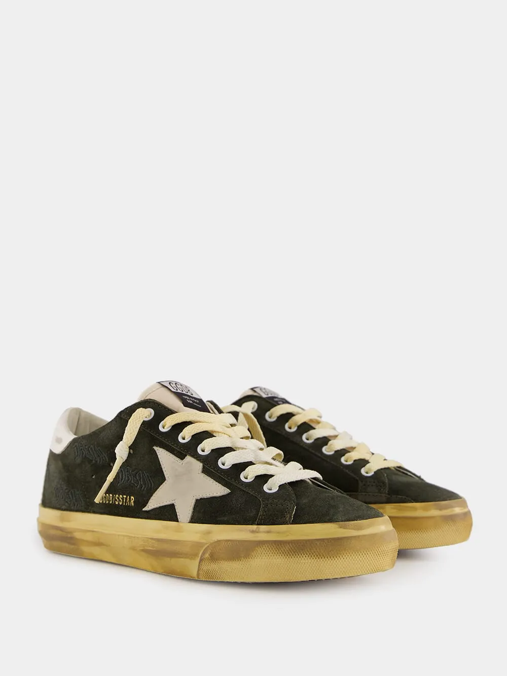 Super Star Green Suede Sneakers