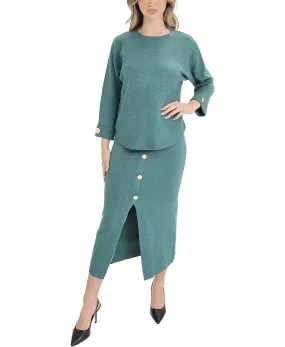 Sweater & Midi Skirt Set- 2 Pc Set