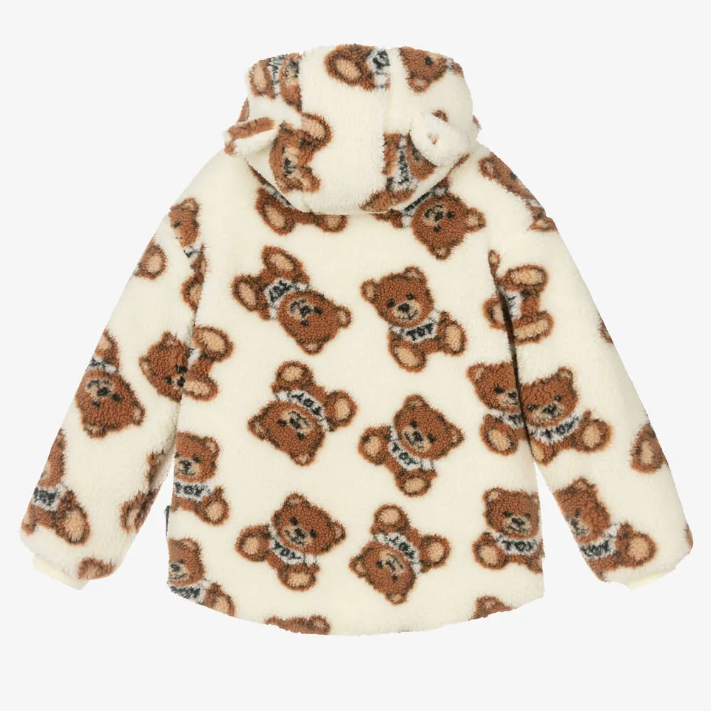 Teen Ivory Teddy Fleece Jacket