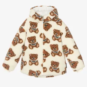 Teen Ivory Teddy Fleece Jacket