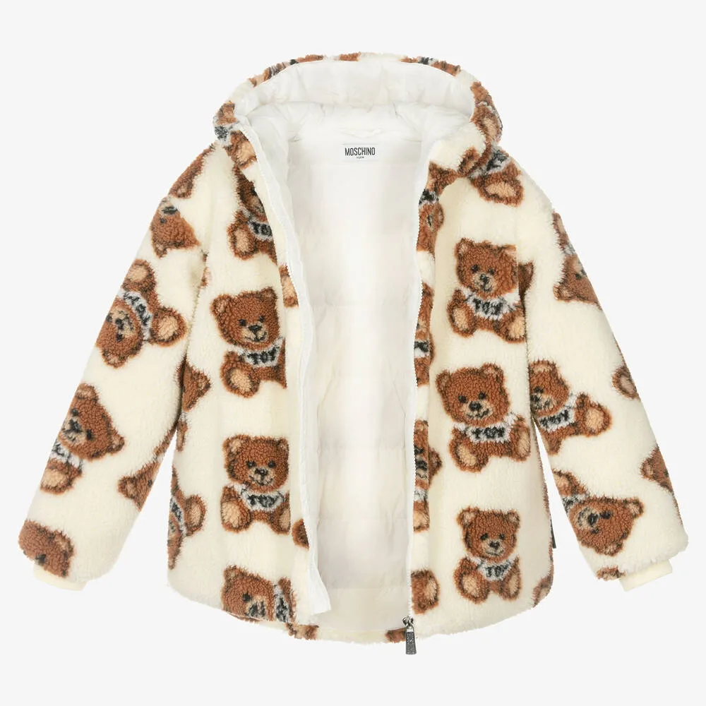 Teen Ivory Teddy Fleece Jacket