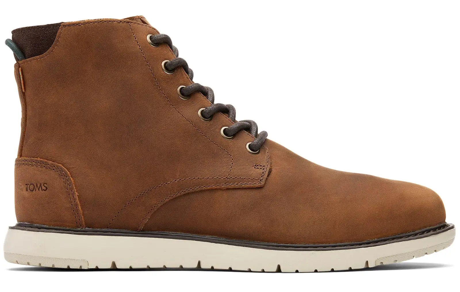 TOMS Hillside Mens Leather Lace Up Ankle Boot