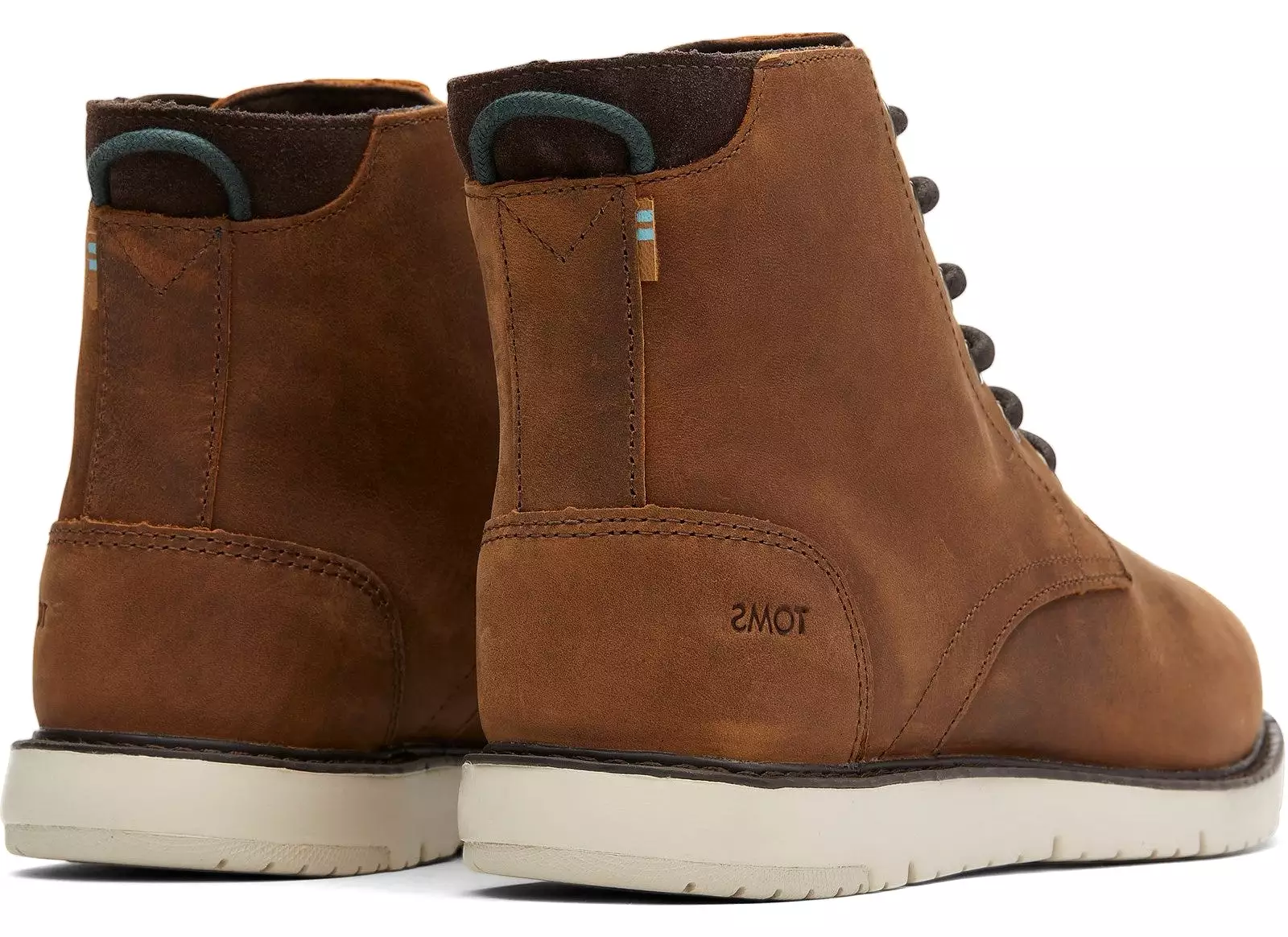 TOMS Hillside Mens Leather Lace Up Ankle Boot