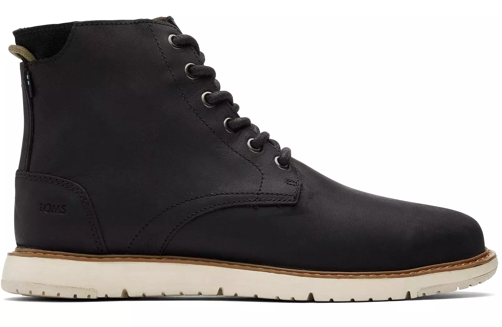 TOMS Hillside Mens Leather Lace Up Ankle Boot