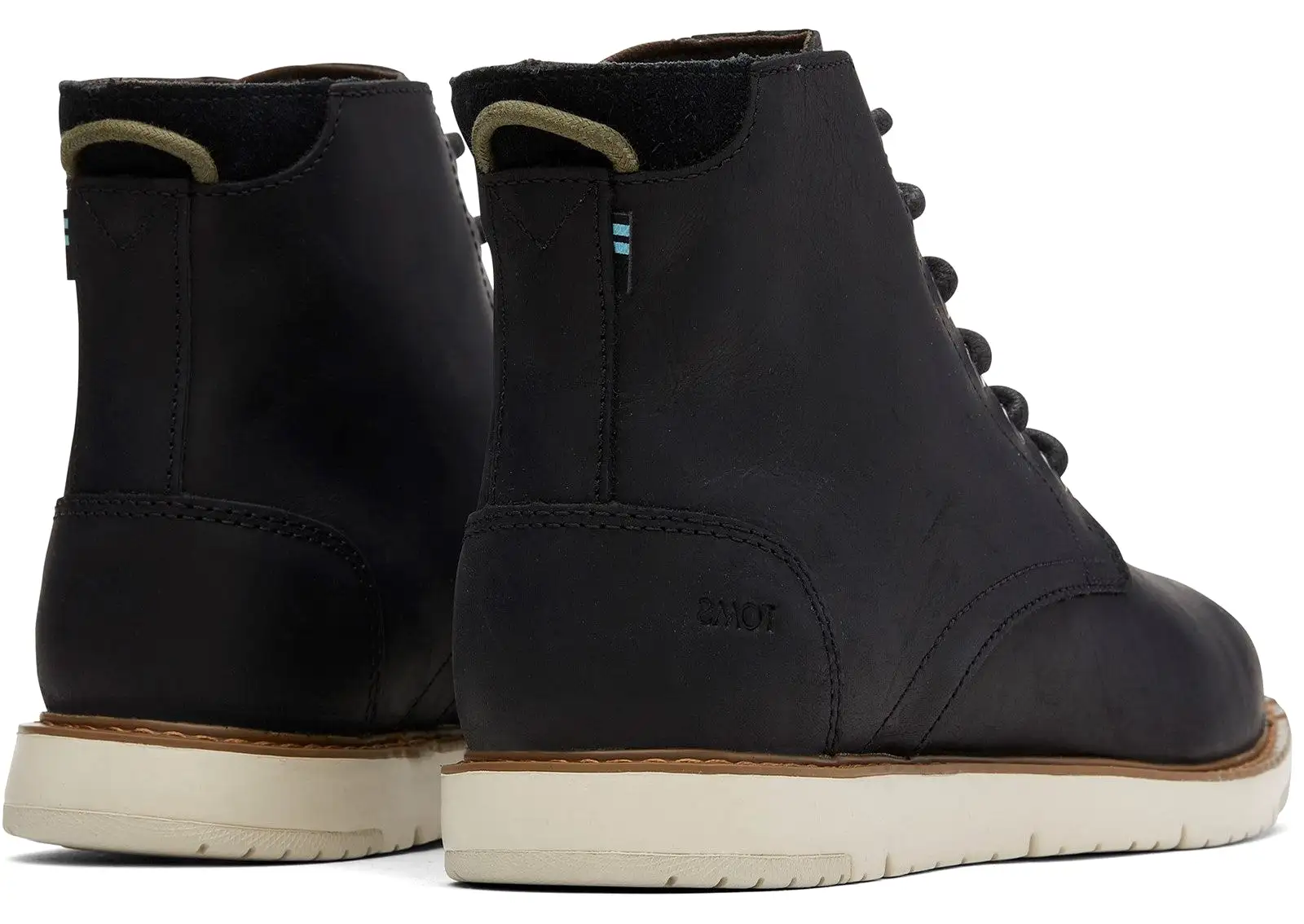 TOMS Hillside Mens Leather Lace Up Ankle Boot